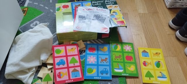 Juego memo madera,