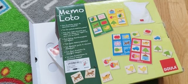 Juego memo madera,