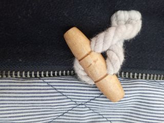 Abrigo de paño azul