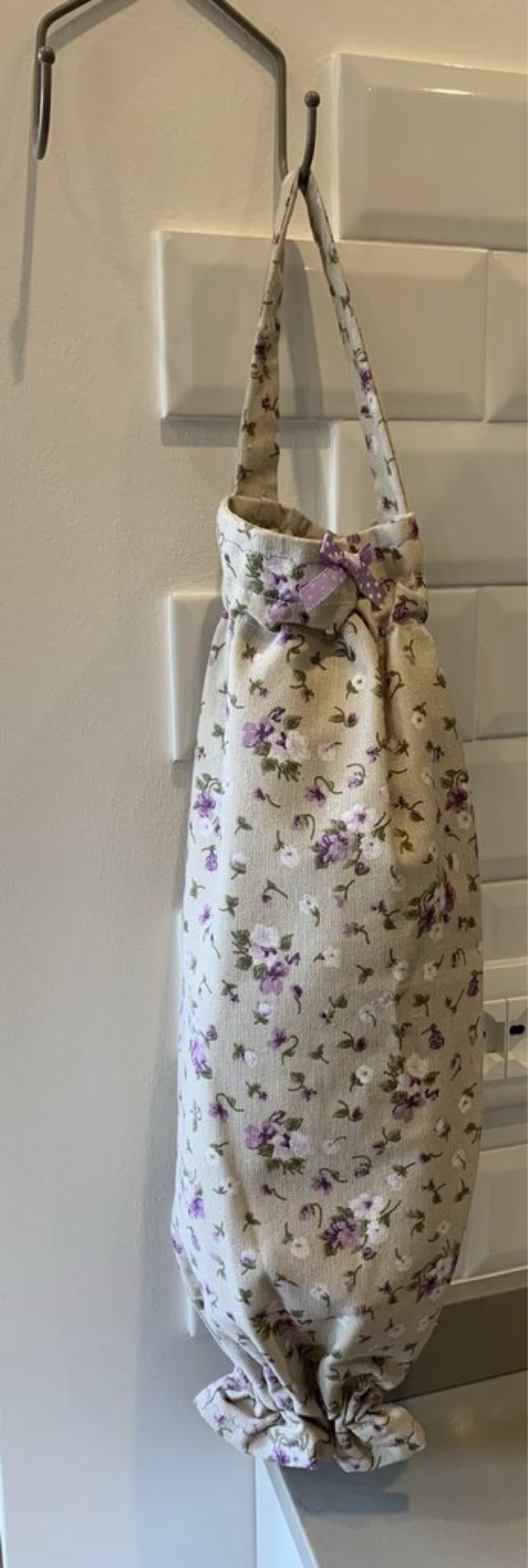 Portasacchetti e Presine fiorellini lilla