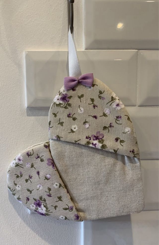 Portasacchetti e Presine fiorellini lilla