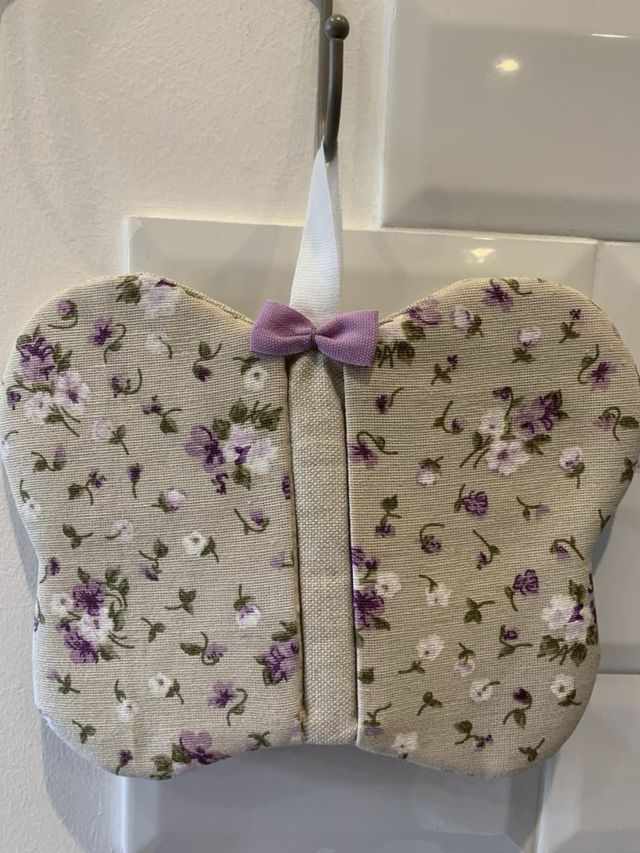 Portasacchetti e Presine fiorellini lilla