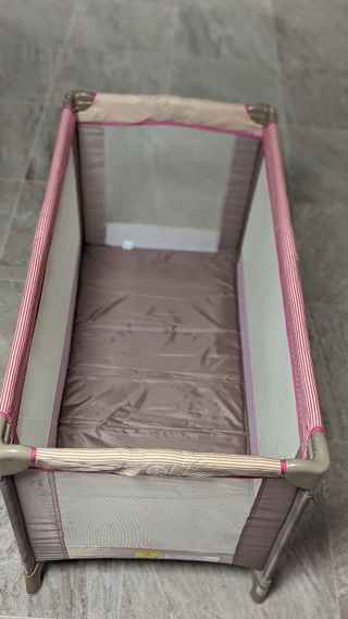 Cuna de viaje parque Rosa
