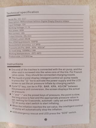 Compressore per auto portatile