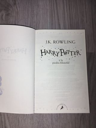Libro Harry Potter y la piedra filosofal
