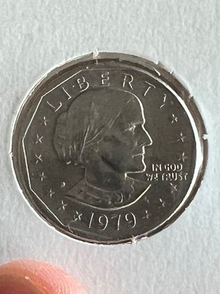 2 monedas de 1 dolar 1979 P y D de Estados Unidos