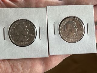 2 monedas de 1 dolar 1979 P y D de Estados Unidos