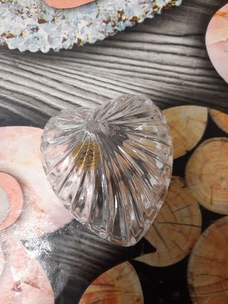 Portagioie cuore in cristallo