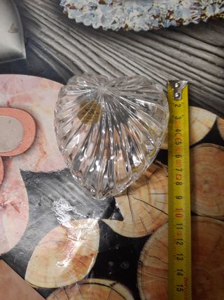 Portagioie cuore in cristallo