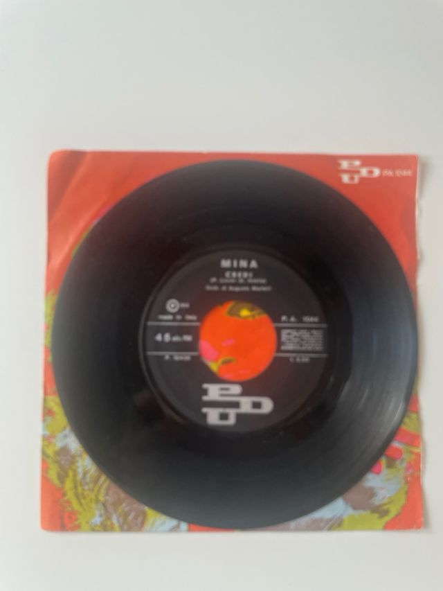 Disco Vinile 45 Giri Mina Io E Te Da Soli - Credi