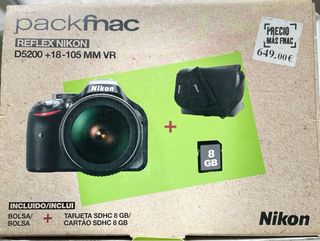 REFLEX NIKON D5200 + Objetivo 18-150MM VR
