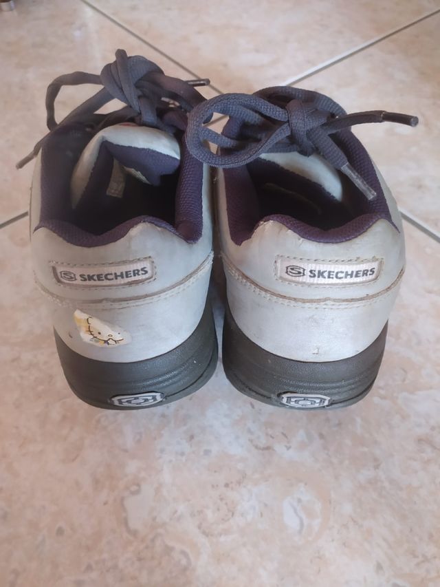 Scarpe con rotelle grigie "Skechers" unisex