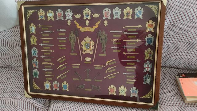 Gran cuadro heráldico medieval