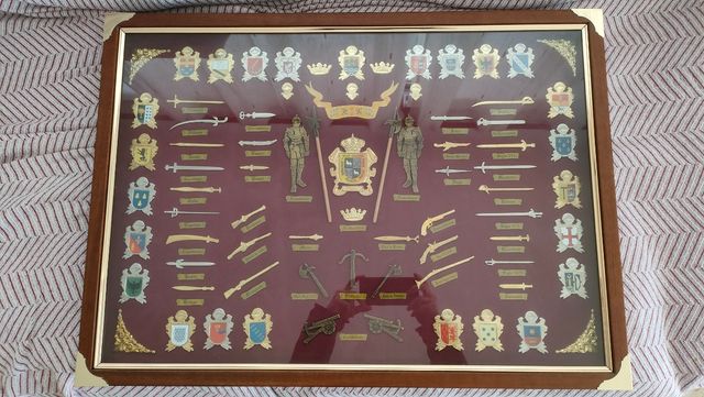 Gran cuadro heráldico medieval