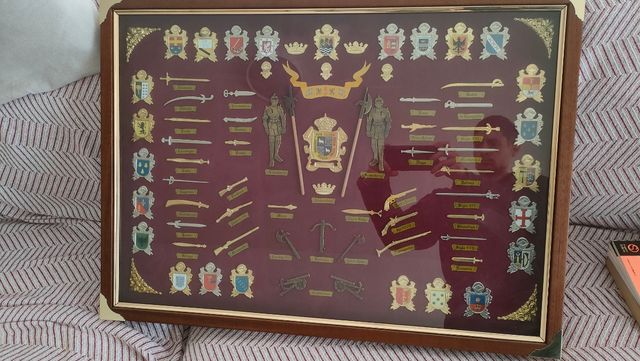 Gran cuadro heráldico medieval