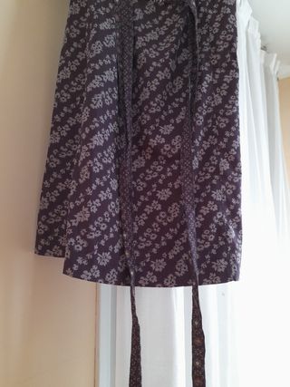 Vestido manga corta/Vintage 