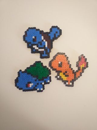 Pack imanes Hama beads pokemon starters