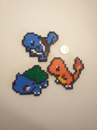 Pack imanes Hama beads pokemon starters