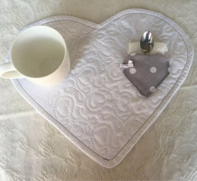 Coppia di tovagliette americane pois grigio