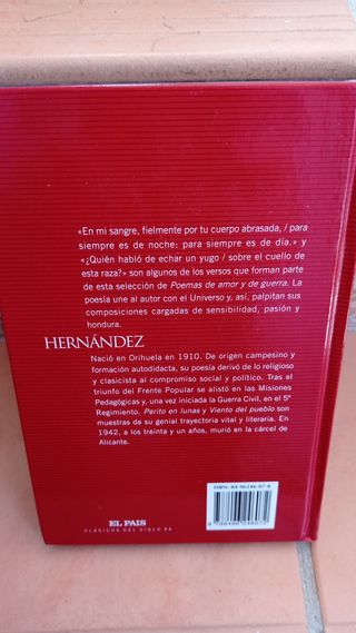 Poemas de amor y de guerra de Miguel Hernandez