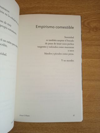 'Lo que todas callan', Irene G Punto