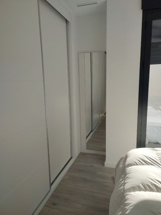 Espejo pie blanco 50x175 blanco lacado