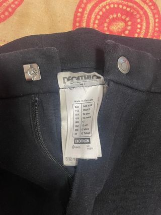 pantalone bambina equitazione aderente