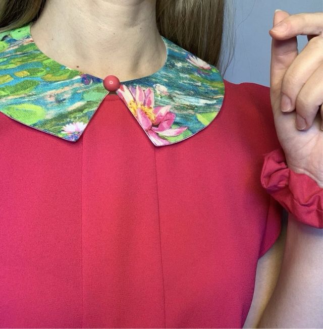 Colletto fantasia quadro Monet