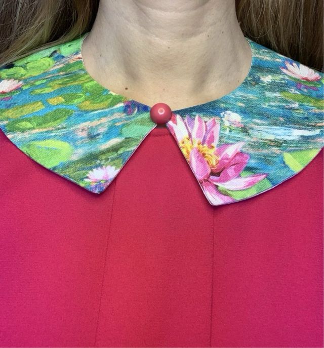 Colletto fantasia quadro Monet