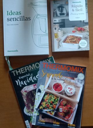 2 Libros y 2 Revistas RECETAS THERMOMIX
