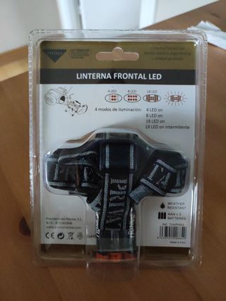 Linterna frontal led