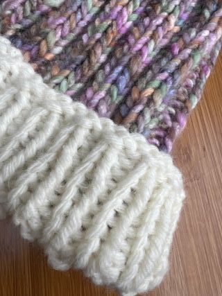 Chunky beanie lana Gatto handmade senza cuciture