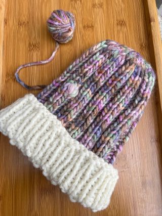 Chunky beanie lana Gatto handmade senza cuciture