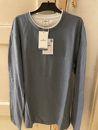 T-shirt maniche lunghe azzurra