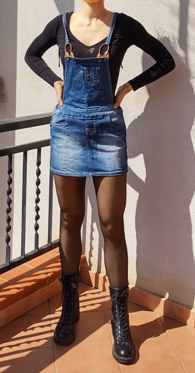 Salopette gonna jeans