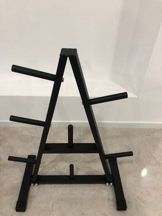 Soporte para discos de pesas con 7 barras 25mm
