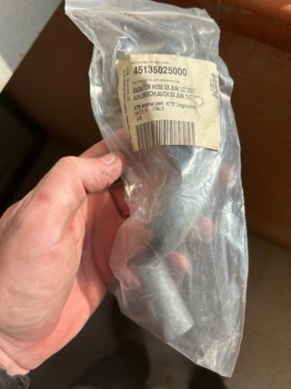 manguito de radiador de ktm 50 de niño