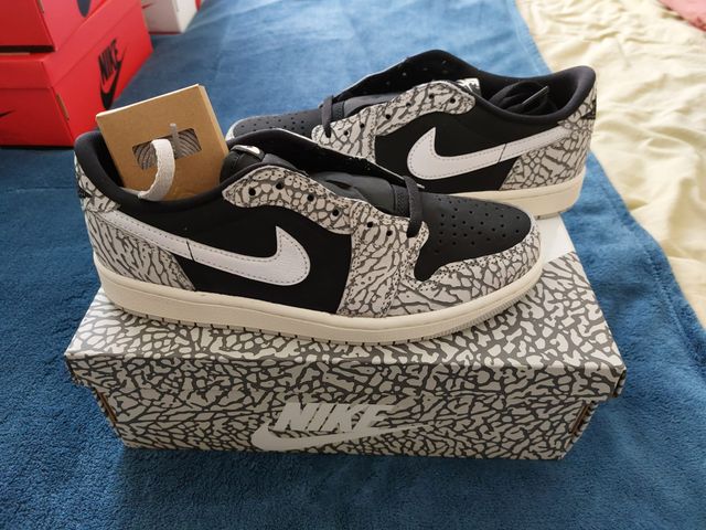 Air Jordan 1 Low OG Black Cement EU 40 CZ0790-001