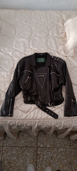 Chaqueta de piel AMI London