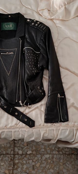 Chaqueta de piel AMI London