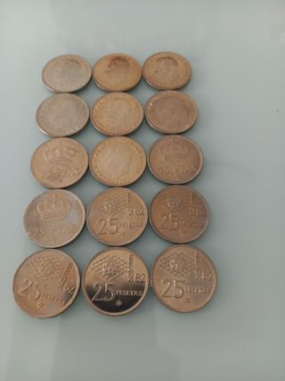 Colección monedas 25 pesetas