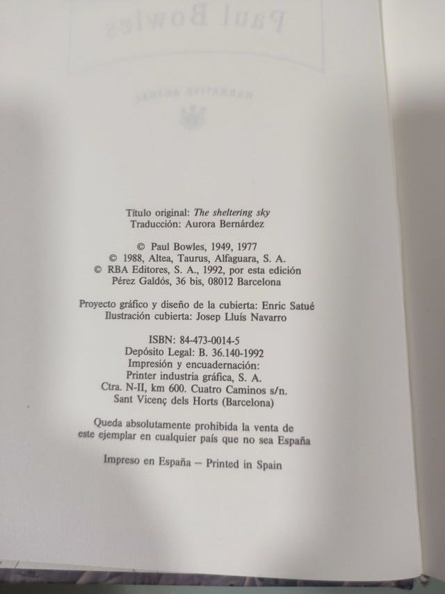 Libro El cielo protector