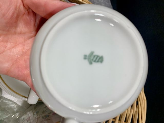 servizio da tè 🫖☕️ in porcellana e oro