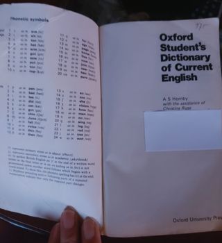 Oxford Student's Dictionary of Current English