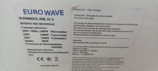 Panel mando microondas Eurowave