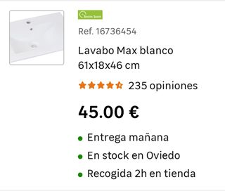 Lavabo nuevo