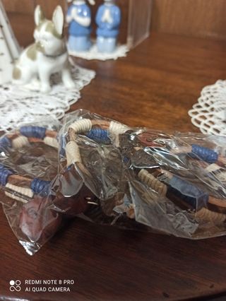 3 braccialetti in corda 