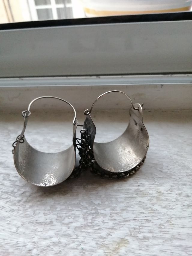 Pendientes colgantes de acero inoxi