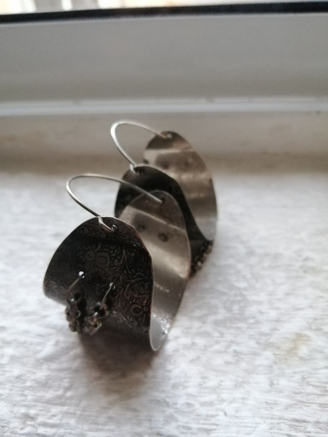 Pendientes colgantes de acero inoxi