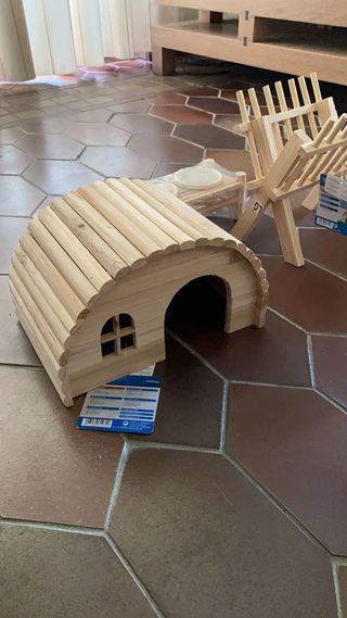 Jaula para cobayas o conejo con varios accesorios